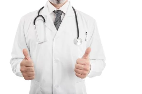 Doctor with thumbs up Stock Photos
