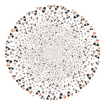 Doctor Twirl Exploding Globula イラスト素材