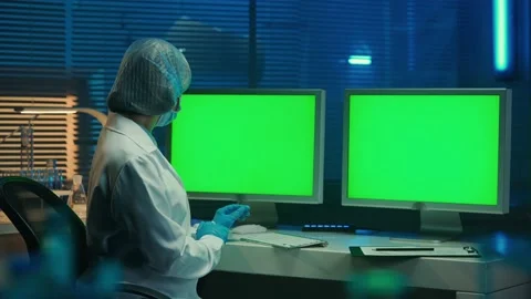 A doctor typing on a computer keyboard w... | Stock Video | Pond5