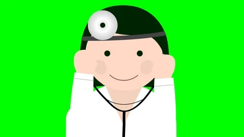 Doctor uniform with stethoscope loop animation Stock Footage 93171163