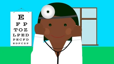 Doctor in uniform with stethoscope loop animation Stock Footage 111723810