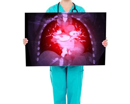 The doctor uses the image as an educational tool, simplifying the concept o.. 스톡 사진