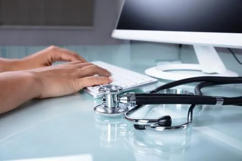Doctor Using Computer Stock Photos