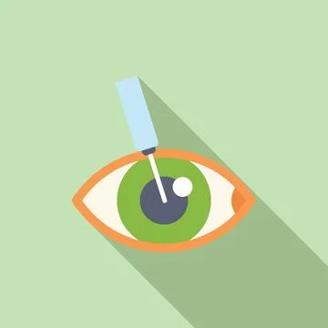 Doctor using laser for vision correction surgery on human eye Illustrazione stock