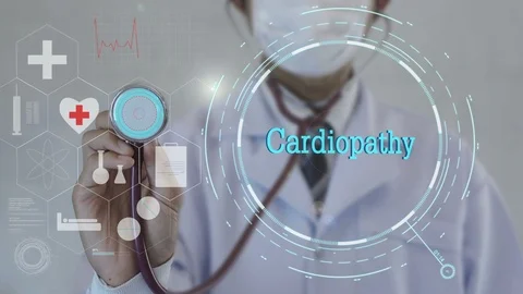 Doctor using stethoscope on medicine background. Video stock 100697658