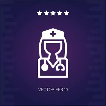 Doctor vector icon Stock Illustration