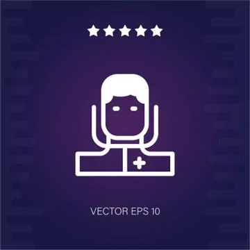 Doctor vector icon Stock Illustration