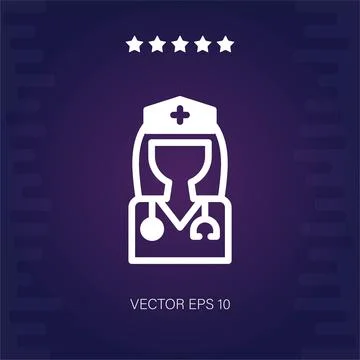 Doctor vector icon Stock Illustration
