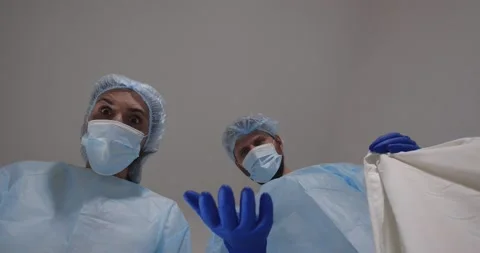 Doctor . Viewpoint from the patient's couch 動画素材 166729548