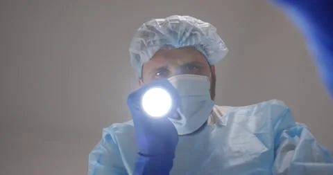 Doctor . Viewpoint from the patient's couch 動画素材 166729640