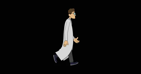 Doctor walk cycle. Video stock 128584261
