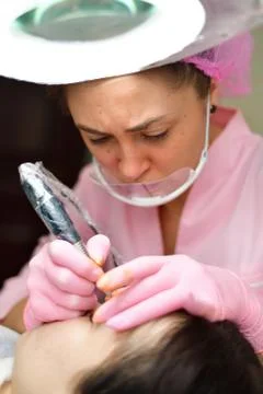 Doctor at work in his office. Stock Photos