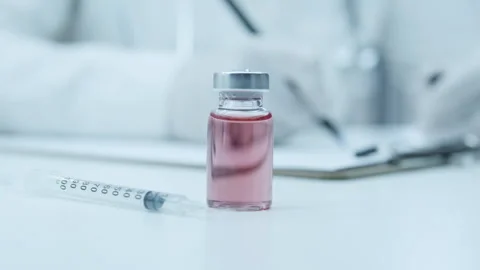 The doctor write a prescription. Stock Footage 248307301