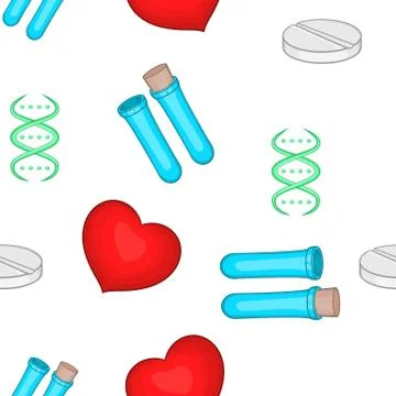 Doctoral pattern, cartoon style Illustrazione stock
