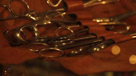 Doctoral utensils in a pouch Stock Footage 51532945