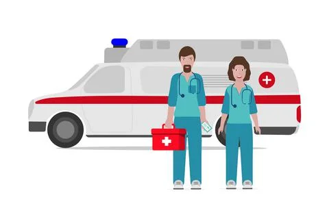 Doctors 2. Illustration. Stock Illustration