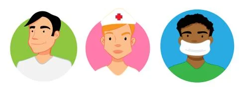 Doctors and nurse Stock Illustration
