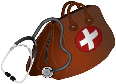 Doctors bag and... Stock Illustration