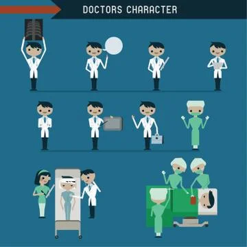 Doctors character Stock Illustration
