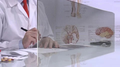 Doctors Clear Screen For Your Data  Stock Footage 202137855