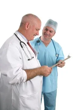Doctors In Consultation Stock Photos