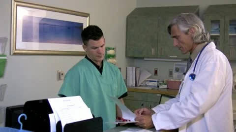 Doctors Consulting Stock Footage 11211209