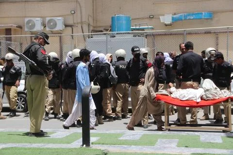 Doctors continue protest over acid attack in Quetta, Pakistan - 30 Jun 2026 Stock Photos