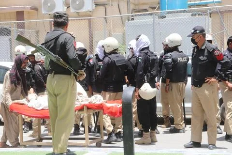 Doctors continue protest over acid attack in Quetta, Pakistan - 30 Jun 2026 Stock Photos