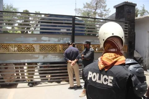 Doctors continue protest over acid attack in Quetta, Pakistan - 30 Jun 2026 Stock Photos
