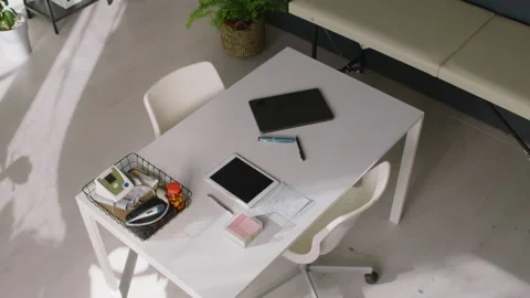Doctors Desk in Empty GP Office at End of Workday Stock Footage 276579485