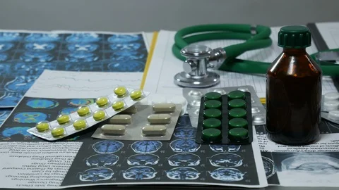 Doctor's desk Stock Footage 87355984