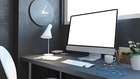 Doctors desktop Stock Illustration