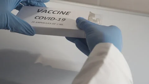 Doctors developing a vaccine for the coronavirus. Stock Footage 146047875