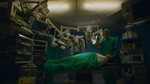 Doctors doing surgery Stock Footage 105821137