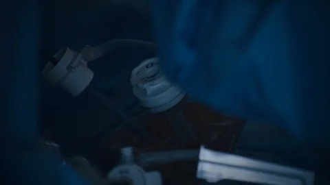 Doctors doing surgery Stock Footage 105821729