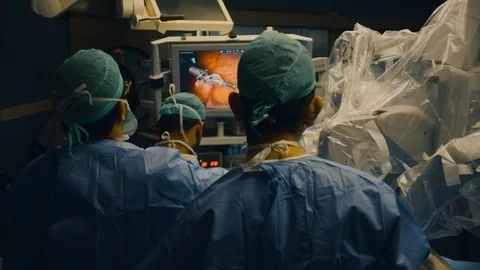 Doctors doing surgery Stock Footage 105824133