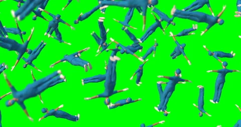 Doctors falling slow motion animation Video stock 155070738