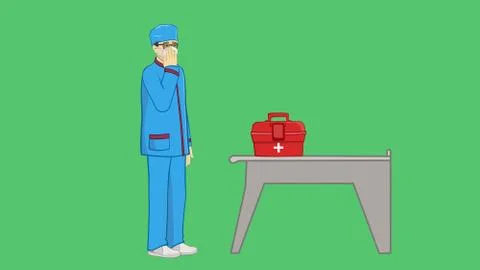 Doctors to fight coronavirus Illustrazione stock