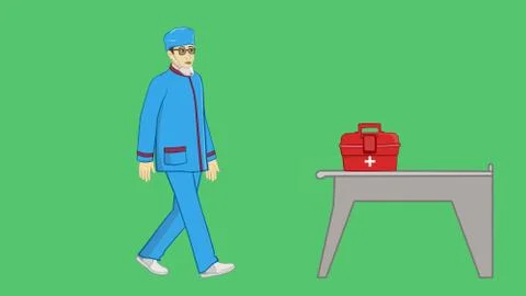 Doctors to fight coronavirus Illustrazione stock