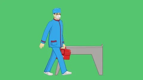 Doctors to fight coronavirus Illustrazione stock