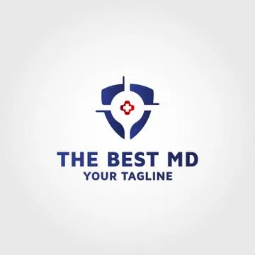 Doctors with great personalities vector logo design Stock Illustration