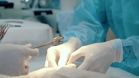 Doctor's Hands and Surgery Sets Video stock 66728742