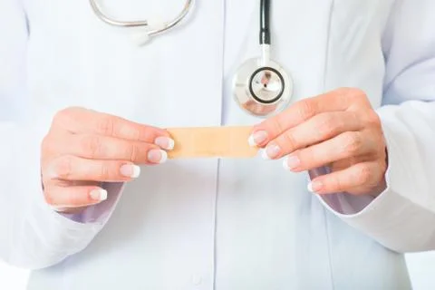 Doctor's hands with Stock Photos