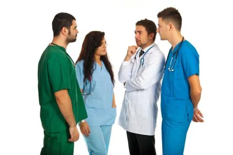 Doctors having conversation Stock Photos