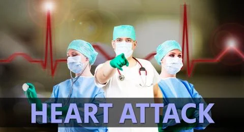 Doctors heart attack Stock Photos