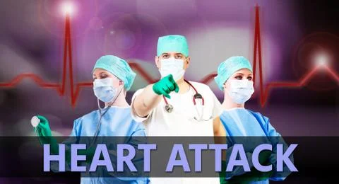 Doctors heart attack Stock Photos