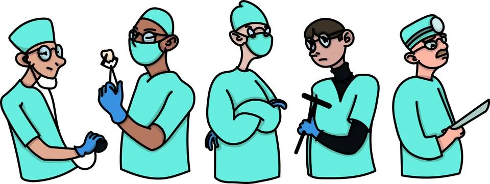 Doctors Stock Illustration