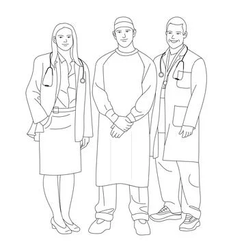 Doctors Stock Illustration