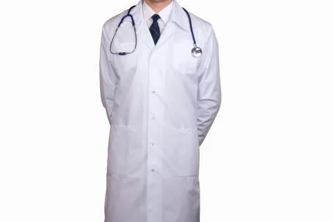 Doctor's lab white coat Stock Photos