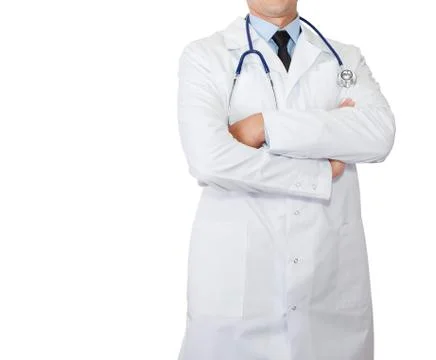 Doctor's lab white coat Stock Photos
